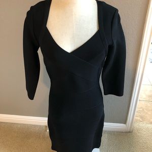 Black bandage dress